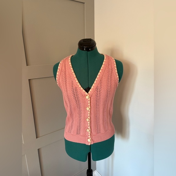 NWT HEARTLOOM 100% Cotton Knit Vest - Picture 2 of 11